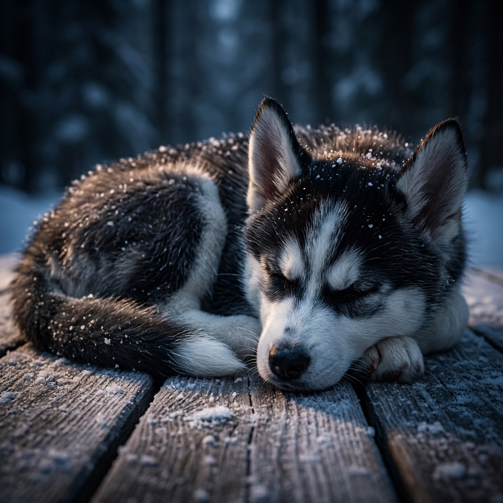 Amigo Sleeping Snow